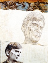 Michel Mourot (dessin, photographie, tempera sur papier, 65x50cm, 1999)